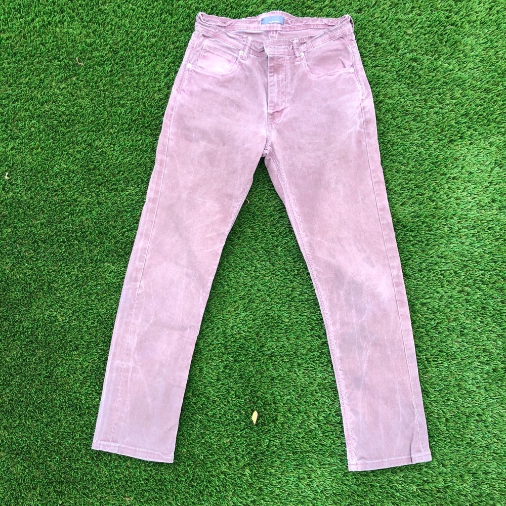GRAY Saks Fifth Avenue stonewashed red jeans